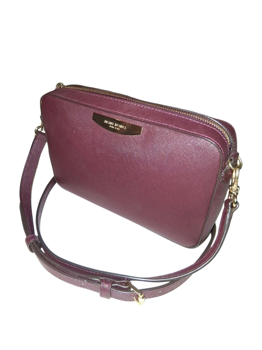 Henri Bendel West 57th Saffiano Leather Crossbody Bag - Picture 1 of 10